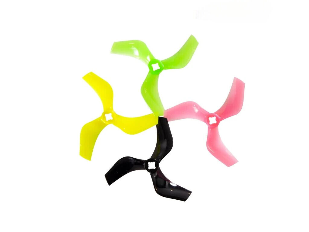 D75 Ducted PC 3 Blade 1.5mm&M5 - Black - Gemfan (1)