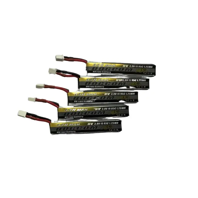 Dogcom 330mAh 95C 1S 3.8V HV Micro drone battery - DOGCOM (1)