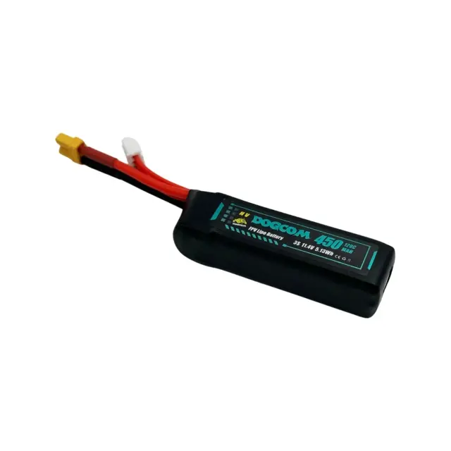 Dogcom 450mAh 120C 11.4V 3S1P high voltage Lipo Battery XT30 Plug - 3