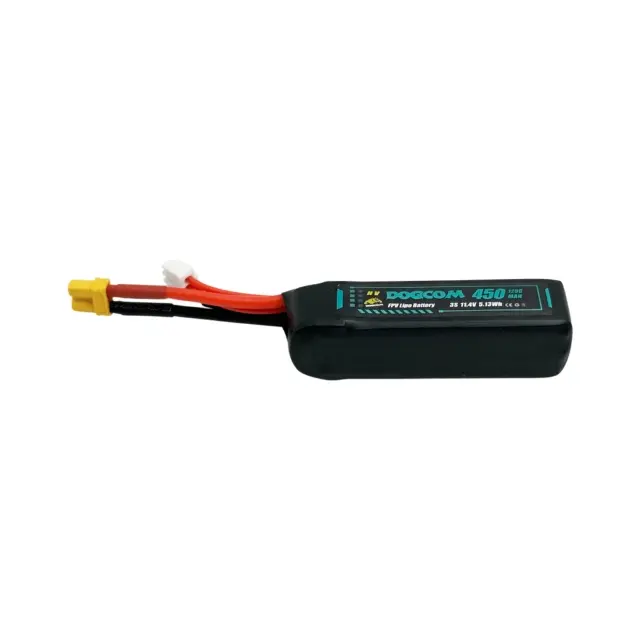 Dogcom 450mAh 120C 11.4V 3S1P high voltage Lipo Battery XT30 Plug - 1