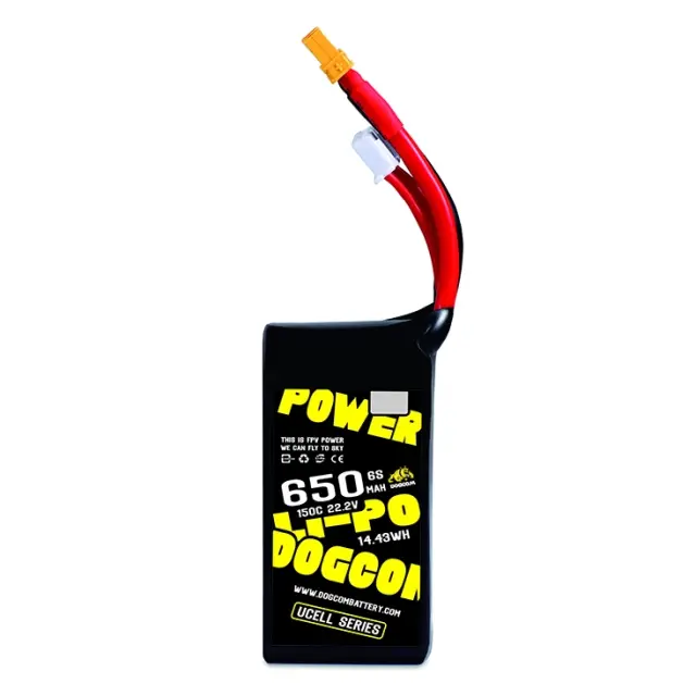 Dogcom 650mAh 150C 6S 22.2V UCELL series - 1