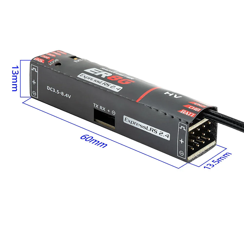 ER8G 2.4GHz ELRS PWM Receiver - 4