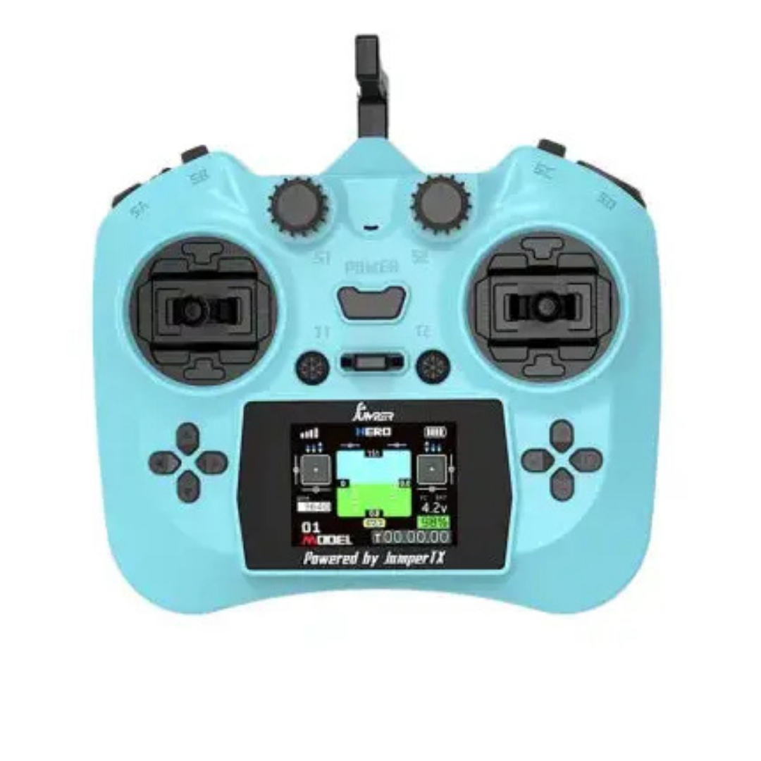 Jumper Smart Color Screen ELRS Radio Controller with Hall Sensor Gimbals - Cyan Blue - 1