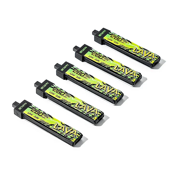 LAVA II 1S Battery 280mAh (5PCS) - BETAFPV (1)