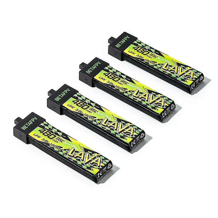 LAVA II 1S Battery 480mAh (4PCS) - BETAFPV (1)