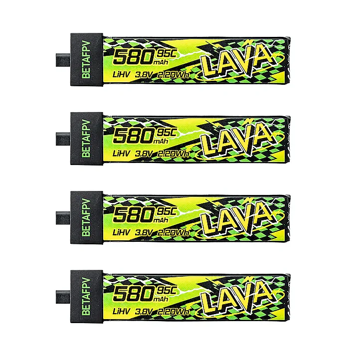 LAVA II 1S Battery 580mAh (4PCS) - BETAFPV (1)