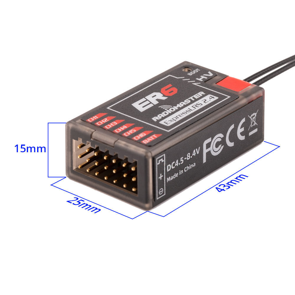 ER6 2.4GHz ELRS PWM Receiver - 5