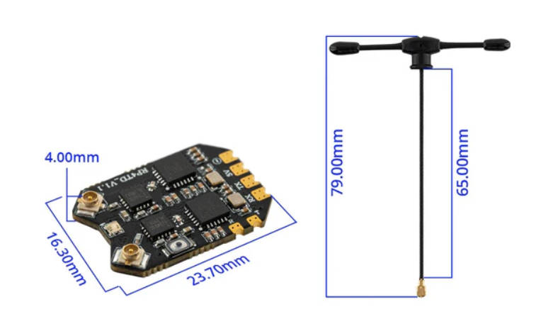 RP4TD ExpressLRS 2.4GHz True Diversity Receiver - 8
