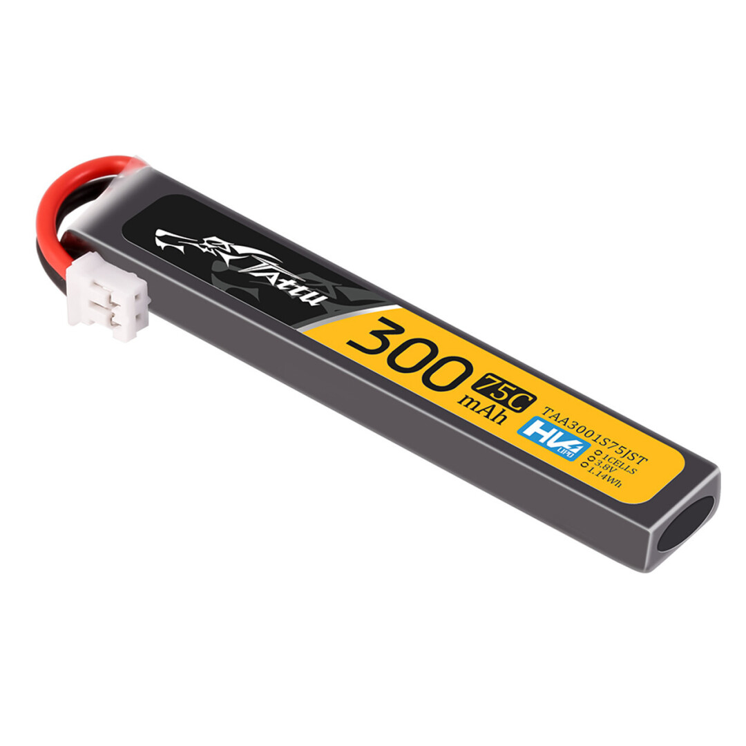 Tattu 300mAh 1S 75C 3.8V Lipo Battery Pack with JST-PHR Plug - 3