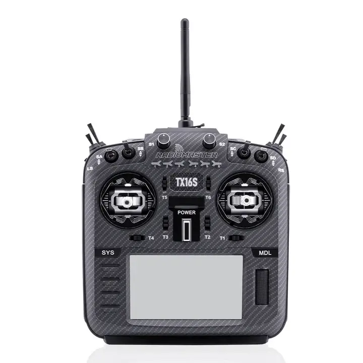 TX16S Mark II Max Radio Controller (M2) ELRS(FCC) AG01 Hall Gimbal Carbon Fiber Black - 1