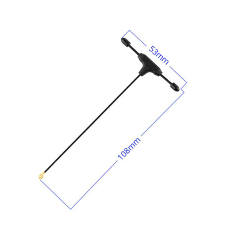 UFL 2.4Ghz T Antenna 95mm for ELRS Receivers - 5