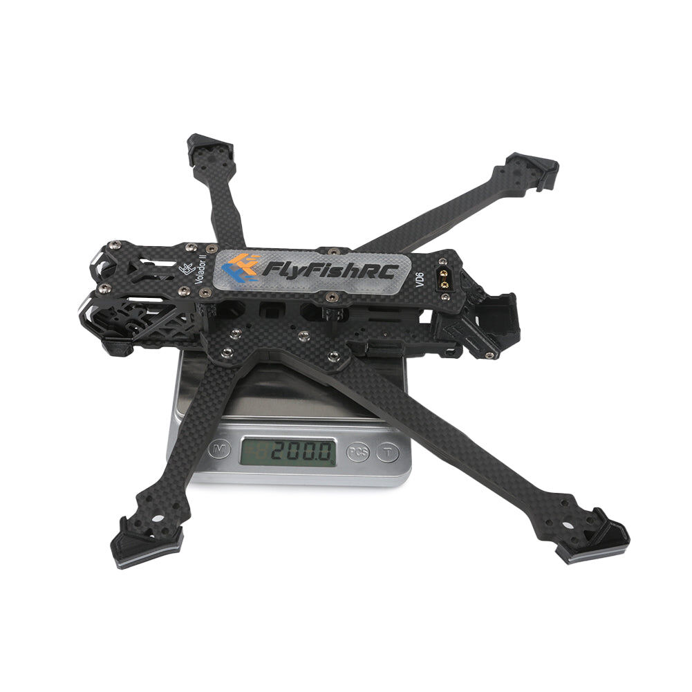 Volador II VD6 Deadcat FPV T700 Frame Kit / Black - FlyFishRC (1)